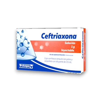 CEFTRIAXONA 1GR 3 5ML 1AMP BRULUAGSA